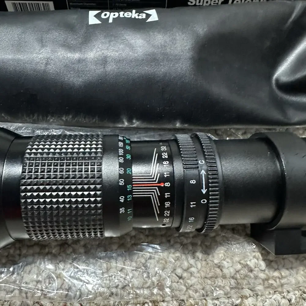 Lot 2 OPTEKA PLATINUM SERIES PRECISION OPTICS 500MM F/8 Lens Teleconverter